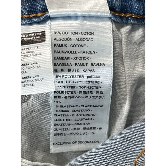 Levi's Women's 721 High Rise Skinny Leg Factory Distressed Stretch Jeans 33 x 30 - Picture 12 of 15